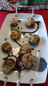 Stuffed Mushrooms, plated